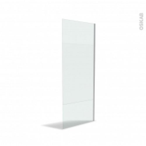 Paroi De Douche A L Italienne 80 Cm Verre Depoli 8 Mm Profiles Chromes Atlas 2