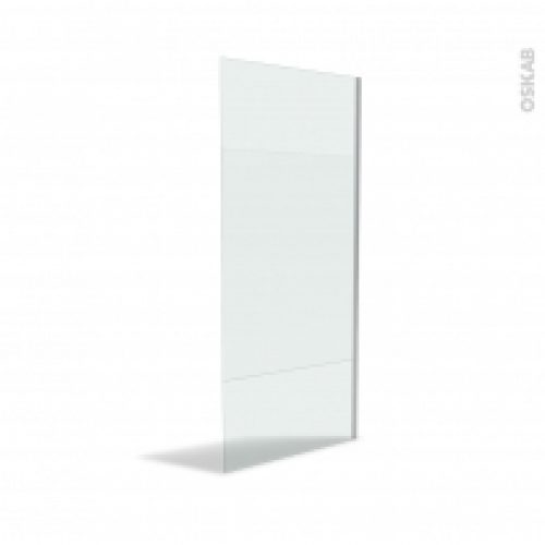 Paroi De Douche A L Italienne 90 Cm Verre Depoli 8 Mm Profiles Chromes Atlas 2