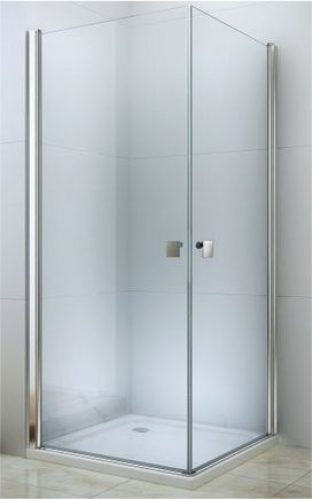 Paroi de douche accée d&rsquo;angle FRISCO 6mm 1/4 rond x 90 cm chromé – Prix net livré chez vous – – Ondée