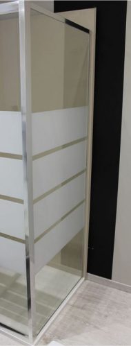 Paroi de douche fixe Lucy 5mm 80 cm alu – Prix net livré chez vous – – Ondée