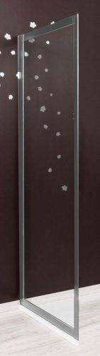 Paroi de douche fixe NAPA 6mm 80 cm alu chromé – Prix net livré chez vous – – Ondée