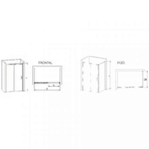 Paroi de douche frontale Kansas de Futurbaño