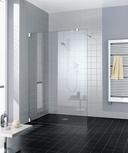 Paroi de douche Kermi FILIA WALK-IN Fixation murale à 45°