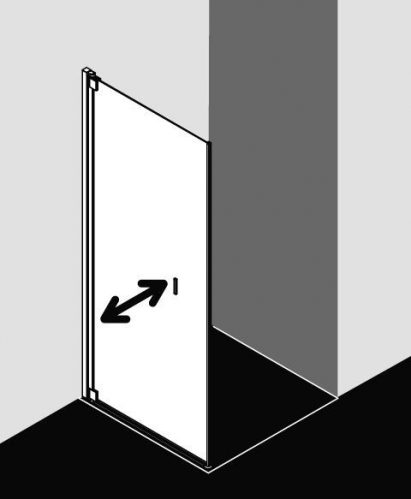 Paroi de douche Kermi RAYA mobile droite (RATBR07518)