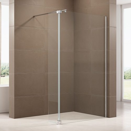 Paroi de douche à l’italienne avec volet de protection NT109 verre de sécurité ESG de 8mm