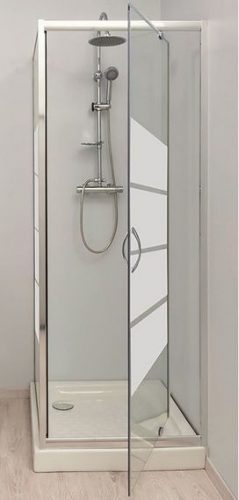 Paroi de douche pivotante Lucy 5mm 90 cm alu – Prix net livré chez vous – – Ondée