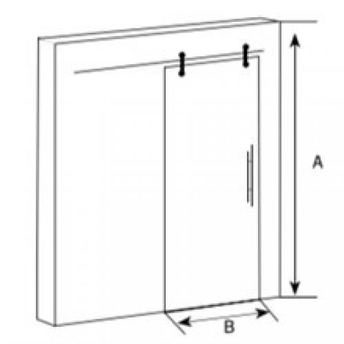Paroi de salle de bains – porte coulissante…