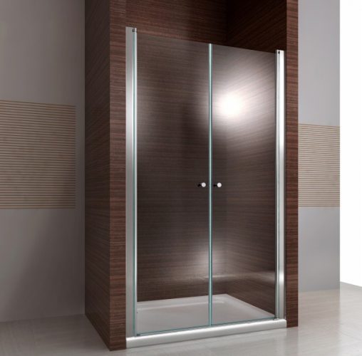 Paroi, porte de douche pour douche en niche EX218 en verre véritable NANO – largeur sélectionnable