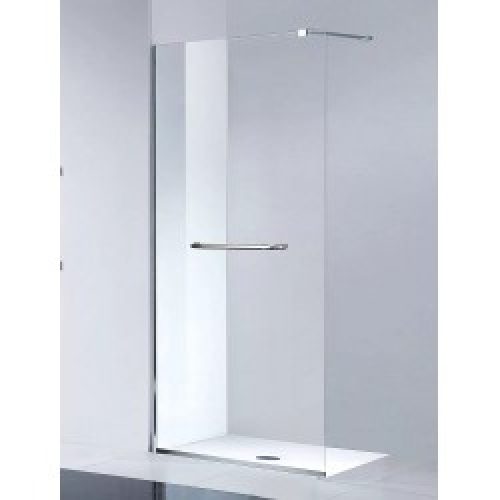 Paroi walk in + porte serviette – verre 8 mm – 120 x 200 cm – Milady – AZZURO