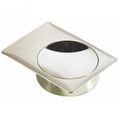 Passe-câbles zamak rectangulaire