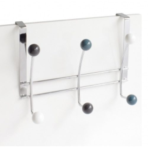 Patére 3 têtes colorée à suspendre à une…