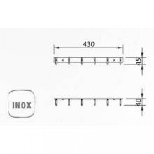 Patère Chrome 6 Urban