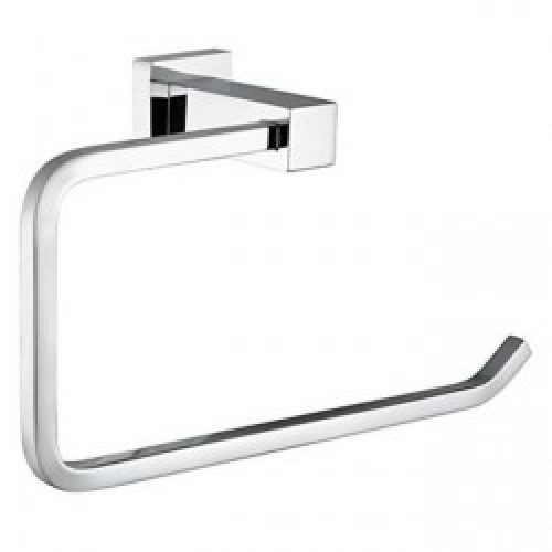 Patère contemporaine en laiton chromé