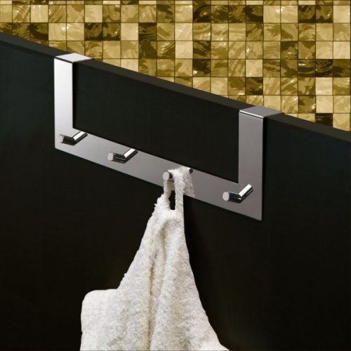 Patère Salle de Bain Gedy G-CONTRACT 4 têtes Chromé