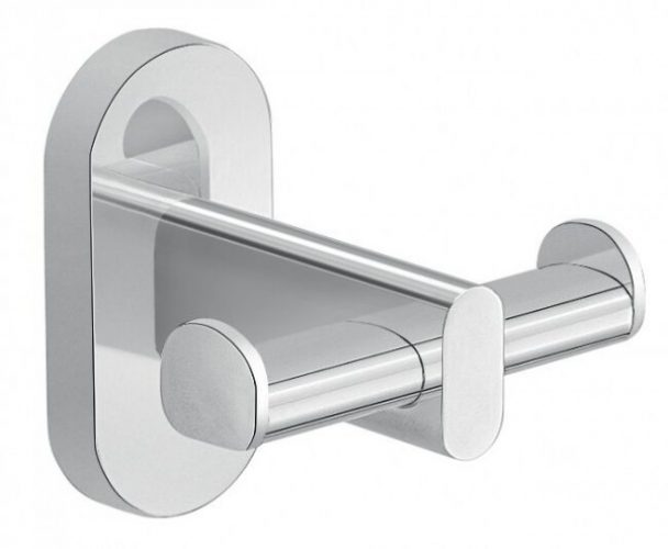 Patère Salle de Bain Gedy G-EROS Crochet double Chromé