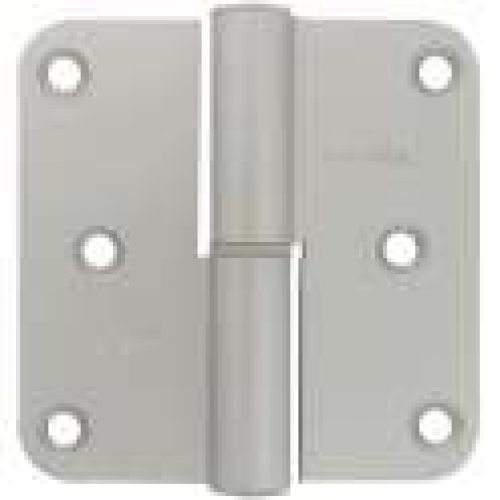 Paumelle alu anodisé argent – 80 x 80 mm – Argenta