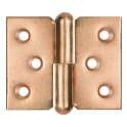 Paumelle de meuble à nœud roulé acier laitonné – Monin