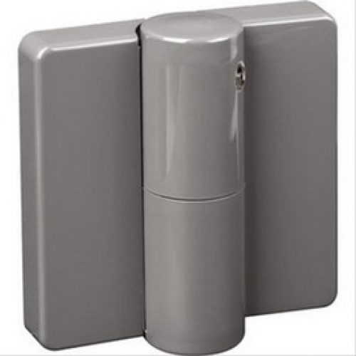 Paumelle gauche Gris foncé 18 avec ressort, contact à fermeture NY.TB 82.1 – NORMBAU