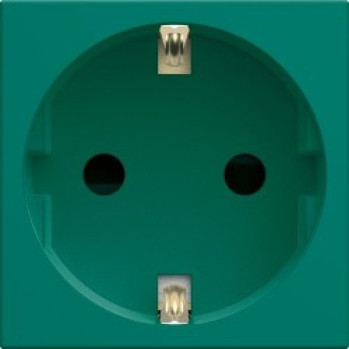 PC Schuko 2P+T vert – APPAREILLAGE MURAL GALLERY HAGER WXF160V