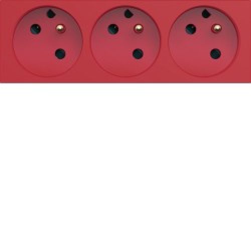 PC trple detromp goul 2P+T 16A – APPAREILLAGE MURAL GALLERY HAGER WXF433