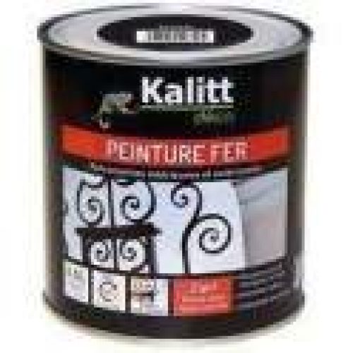 Peinture fer antirouille brillant noir 0.5L – KALITT