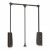 Penderie escamotable Hang-charge 12kg-moka