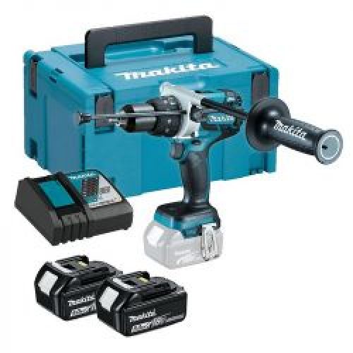 Perceuse Visseuse A Percussion Makita Dhp481Rtj 18 V Sans Charbon 2 X 50 Ah