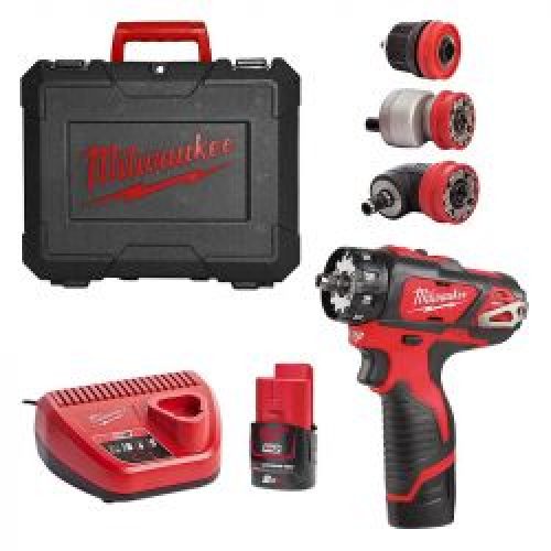 Perceuse Visseuse M12 Bddxkit 202C M12 12V 2X2Ah Avec Mandrins Amovibles