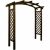 Pergola bois double arc – marron – AKEBIA