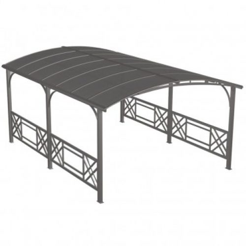 Pergola PARIS GARDEN REVENNA en aluminium et polycarbonate – GRIS ANTHRACITE