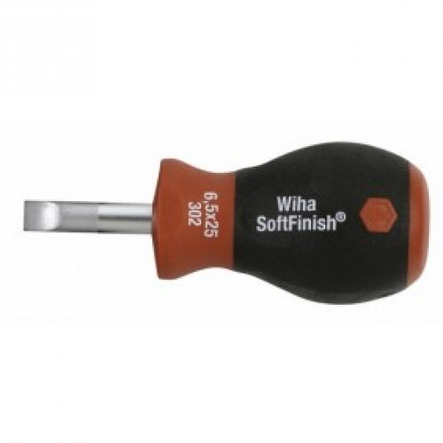 Petit tournevis plat Stubby, manche bi-matière