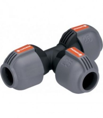 Pièce en T GARDENA 25mm pour dérivation du tuyau