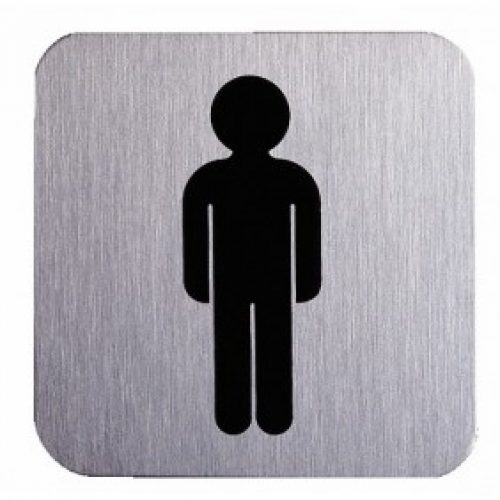 Pictogramme adhésif – inox satiné