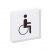 Pictogrammes Toilettes Hewi Plaque de signalisation handicapé guide