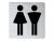 Pictogrammes Toilettes Keuco Dames/Hommes Plan