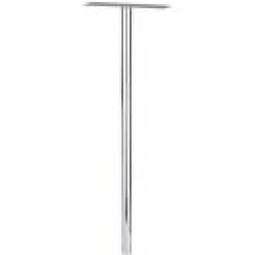 Pied aluminium argent – Ø 45 mm – 1,10 m – Pour boîte aux lettres – Decayeux