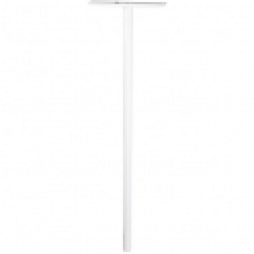 Pied aluminium blanc – Ø 45 mm – 1,10 m – Pour boîte aux lettres – Decayeux