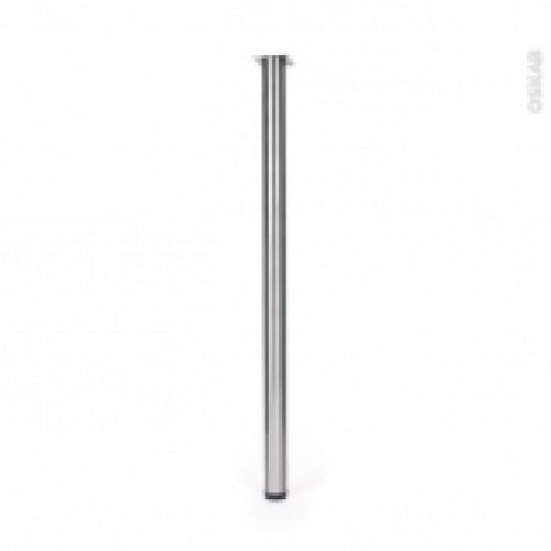 Pied De Bar Rond Reglable Finition Inox Brosse H110 O6 Cm Sokleo