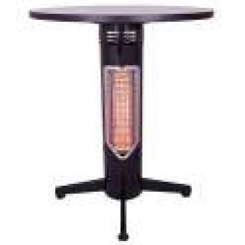 Pied de table chauffant VIREOO, coloris noir