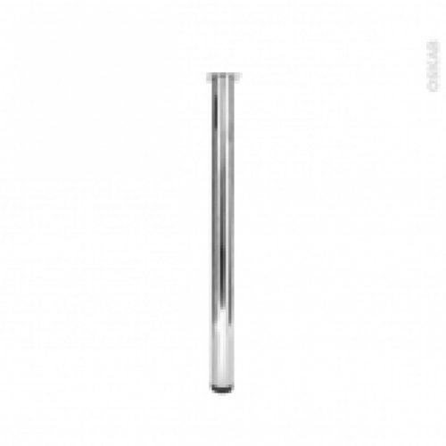 Pied Plan De Travail Rond Reglable Finition Chromee H82 O6 Cm Sokleo