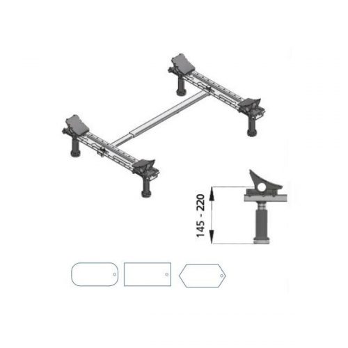 Pieds de Baignoire WFS pour baignoire en acier jusqu’à 180x80cm Mabo