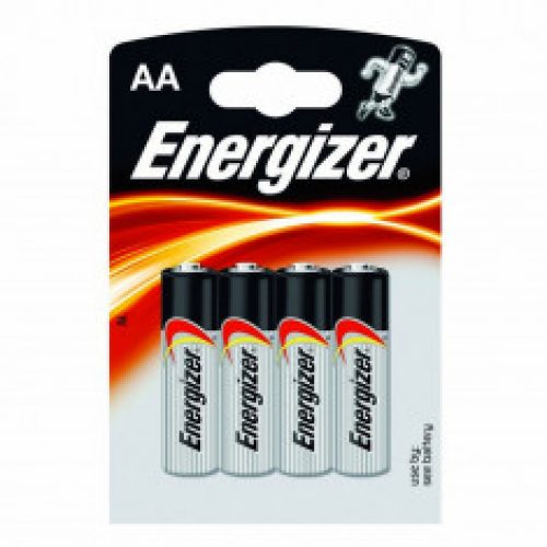 Piles alcaline Energizer AA – LR6 – 1,5V – Blister x4