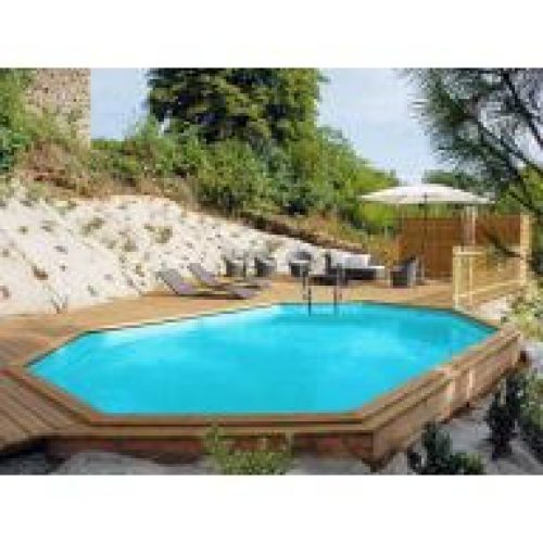 Piscine bois Safran 637 x 412 x H 133 cm