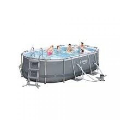 Piscine en kit ovale 424x250x100 cm Power Steel…