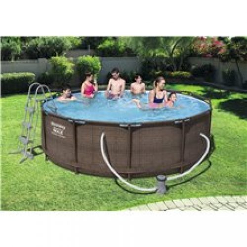 Piscine en kit ronde 366 Steel Pro Max Rattan…