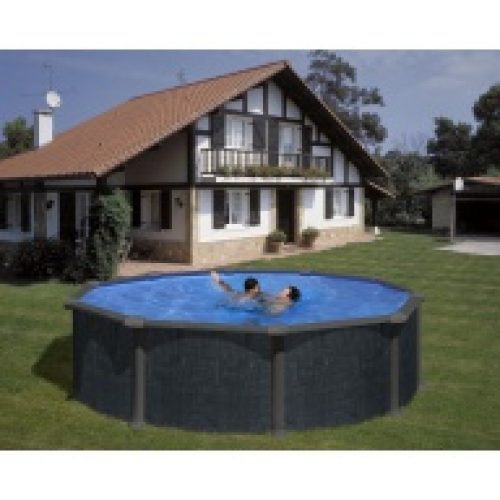 Piscine hors sol aspect Rattan Ø460 x H…