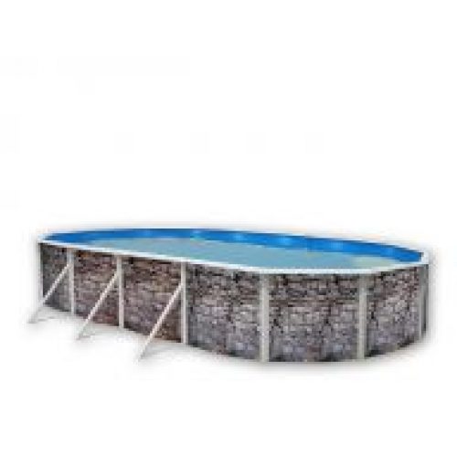 Piscine hors-sol Pierre Grise 730 x 366 x…
