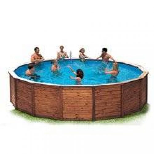 Piscine K2O ronde structure en bois 475×127 cm