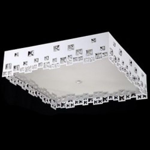 Plafonnier carré moderne à 8 lumières