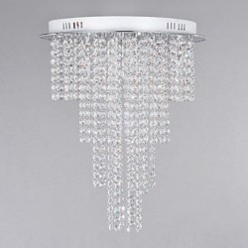 Plafonnier en Cristal encastré à 8 Lumières